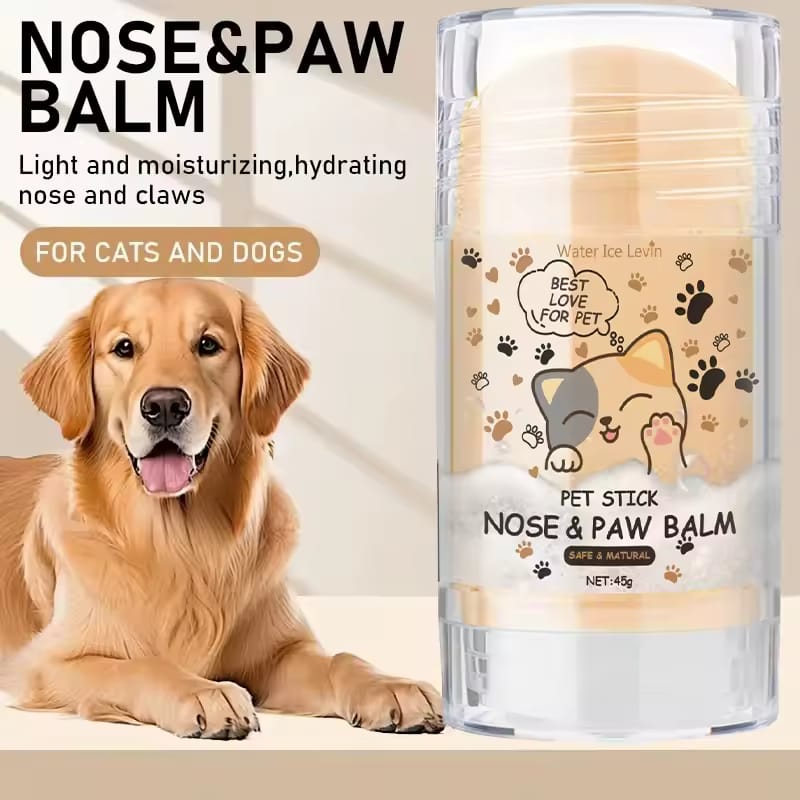 Pet Nose & Paw Balm Stick – Healing, Moisturizing Protection for Dogs & Cats (45g)