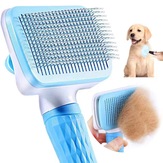 Self-Cleaning Pet Grooming Brush – Pain-Free De-Shedding Comb for Dogs & Cats