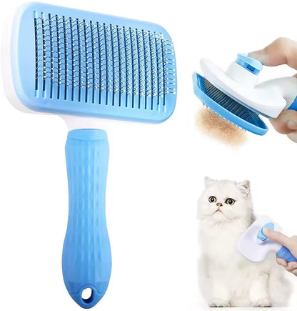 Self-Cleaning Pet Grooming Brush – Pain-Free De-Shedding Comb for Dogs & Cats
